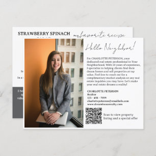 Real Estate Intro with recipe Postcard