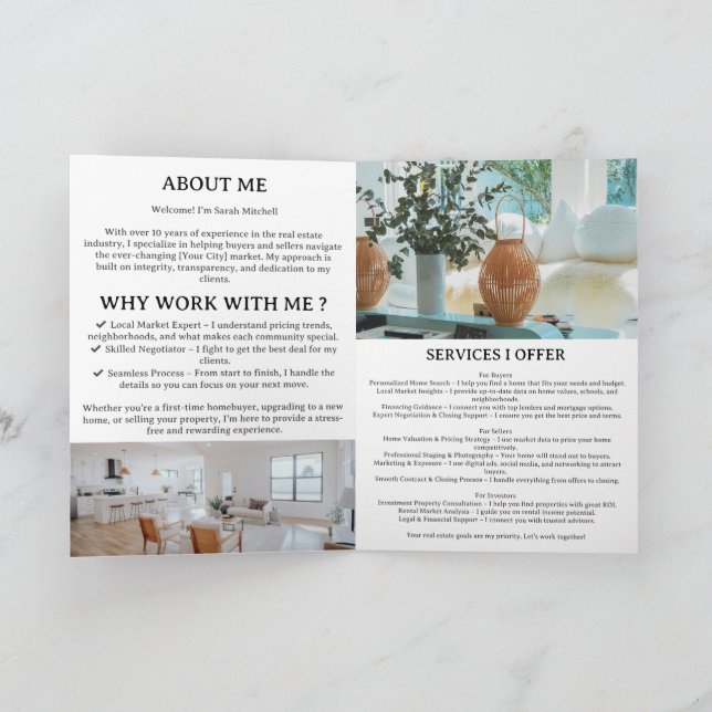 Real Estate Introduction Brochure Program (Inside)