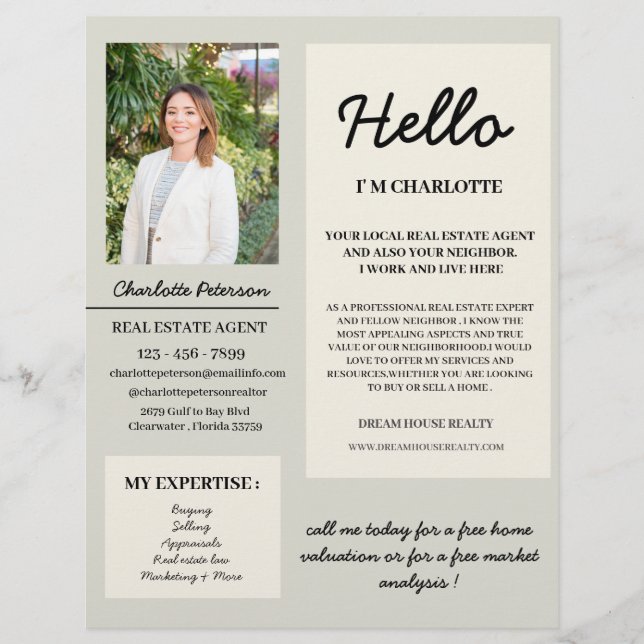 Real Estate Introduction Farming Promotional Flyer (Front)