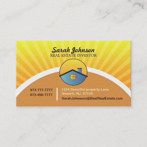 Real Estate Investor Business Card Template