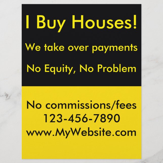 Real Estate Investor Flyer (Front)