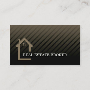 Real Estate Investor   Home Icon Business Card