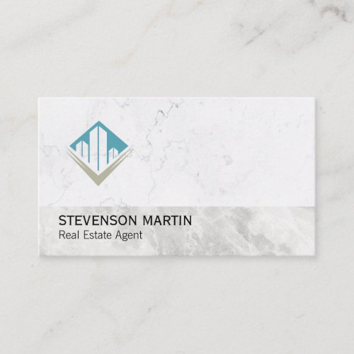 Real Estate Investor  Property Manager  Marble Business Card