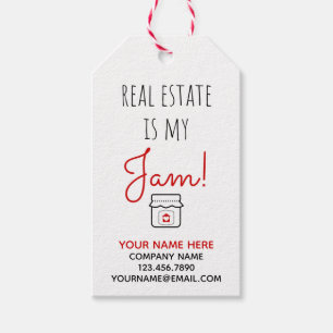 Real Estate Is My Jam Gift Tags