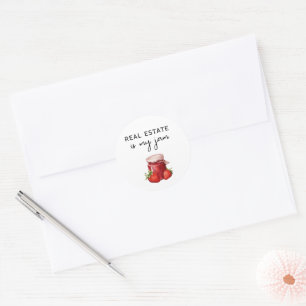 Real Estate is My Jam Marketing Classic Round Sticker