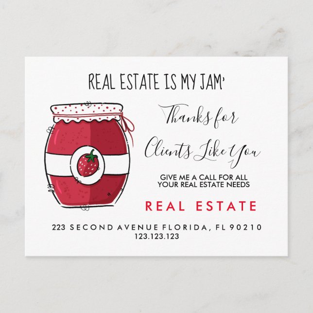 real estate Jam referrals Announcement (Front)