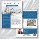 Real Estate January Newsletter Promotional Flyer<br><div class="desc">🏡 This HOME STYLE real estate marketing newsletter will raise your brand awareness and generate new leads. The modern design will catch the eye of your potential clients and let them know that you are the friendly, knowledgeable real estate agent. 📝 The template is easy to edit using the personalization...</div>