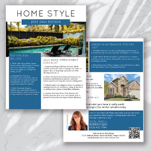 Real Estate July Newsletter Promotional Farming Flyer