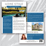 Real Estate July Newsletter Promotional Farming Flyer<br><div class="desc">This HOME STYLE real estate marketing newsletter will raise your brand awareness and generate new leads. The modern design will catch the eye of your potential clients and let them know that you are the friendly,  knowledgeable real estate agent.</div>