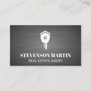 Real Estate Key Logo Business Card