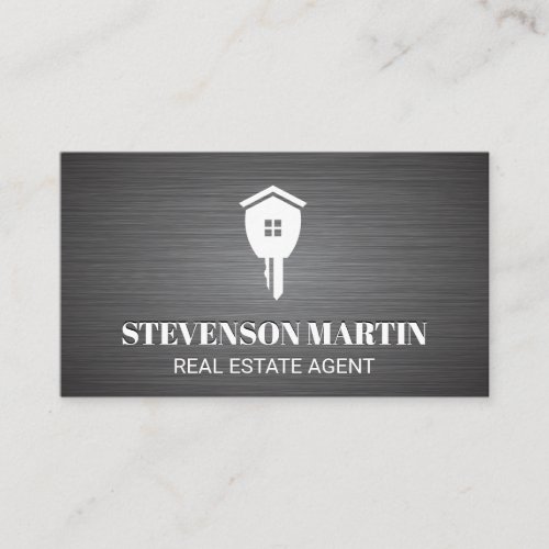 Real Estate Key Logo Business Card