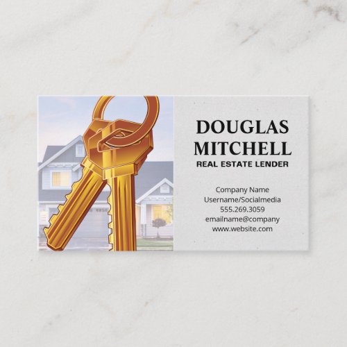 Real Estate  Keys and Home Business Card