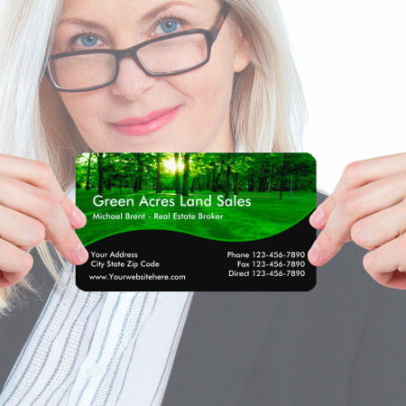 Real Estate Land Sales Business Card