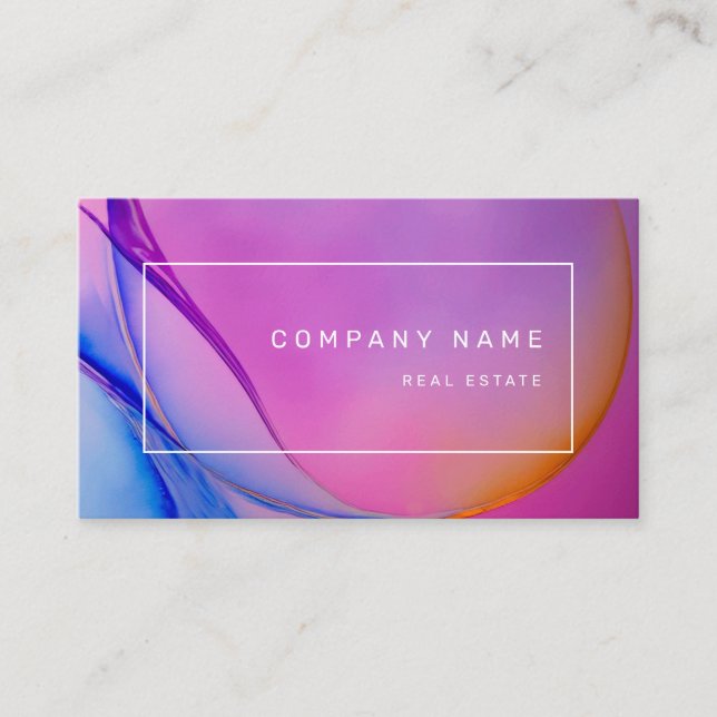 Real Estate Lavender Business Card (Front)