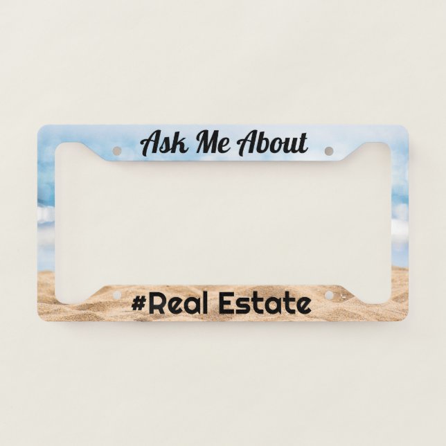 Real Estate License Plate Frame  (Front)