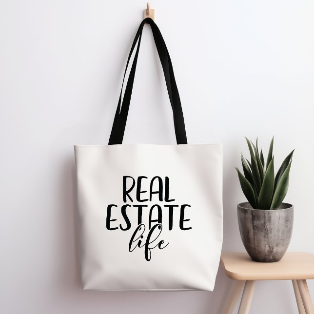 Real Estate Life Tote Bag (Creator Uploaded)