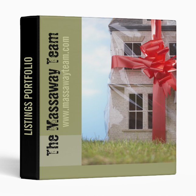 Real Estate Listings Portfolio Binder (Front/Spine)