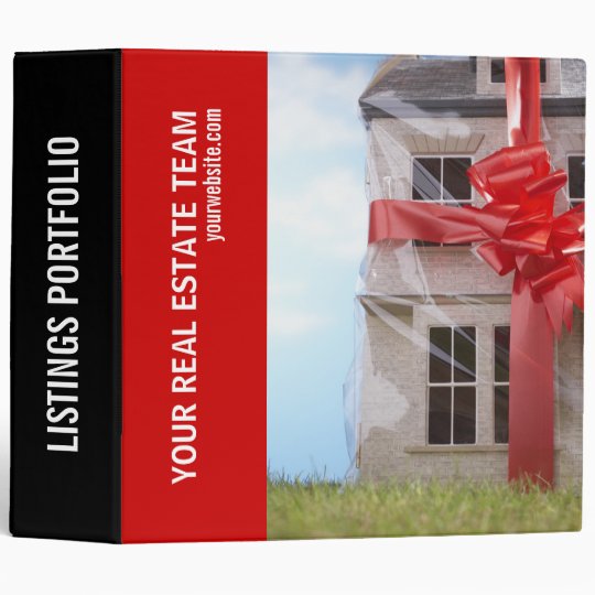 Real Estate Listings Portfolio Vinyl Binder