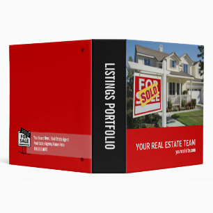 Real Estate Listings Portfolio Vinyl Binder