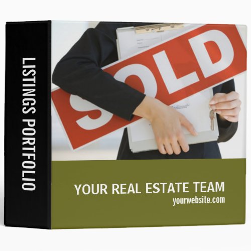 Real Estate Listings Portfolio Vinyl Binder