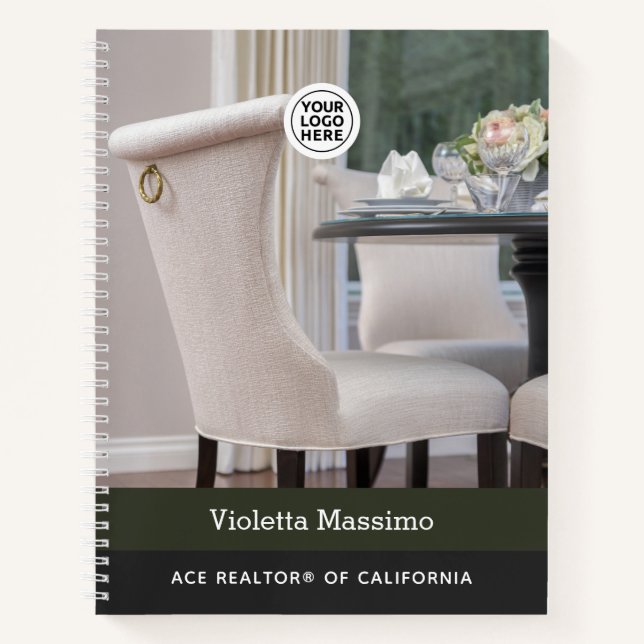 Real Estate Logo and Photo Personalized Notebooks (Front)