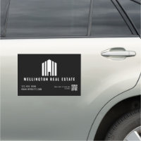 Real Estate Logo Black Agent Realtor QR Code