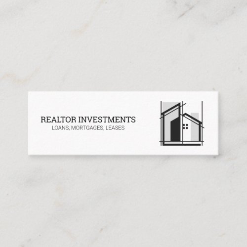 Real Estate Logo | Building Properties Mini Business Card
