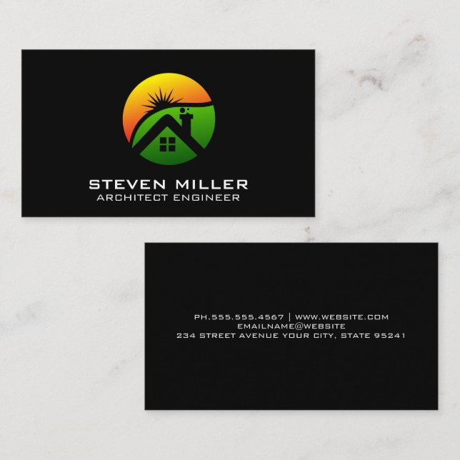 Real Estate Logo Business Card (Front/Back)
