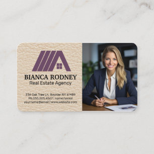 Real Estate Logo   Business Woman  Card