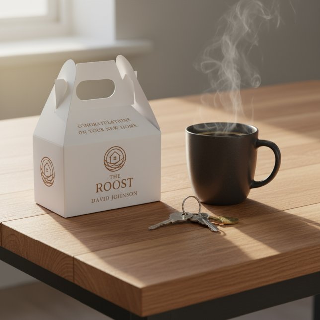 Real Estate Logo Company Housewarming Favor Boxes (Real Estate Logo Company Housewarming Favor Boxes)