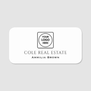 Real Estate Logo Modern Minimal Realtor Branding Name Tag