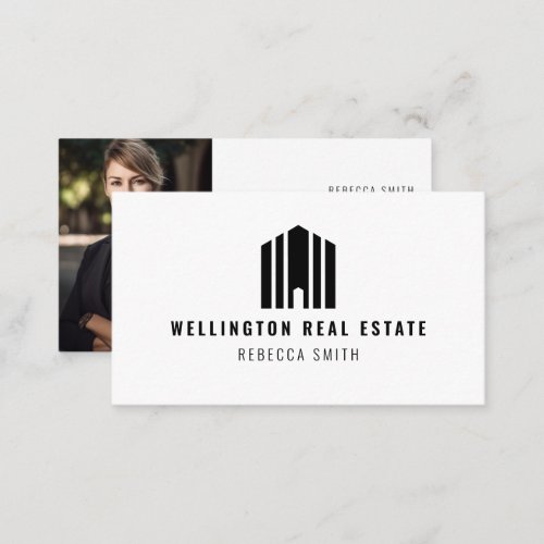 Real Estate Logo Photo Listing Agent Realtor Business Card
