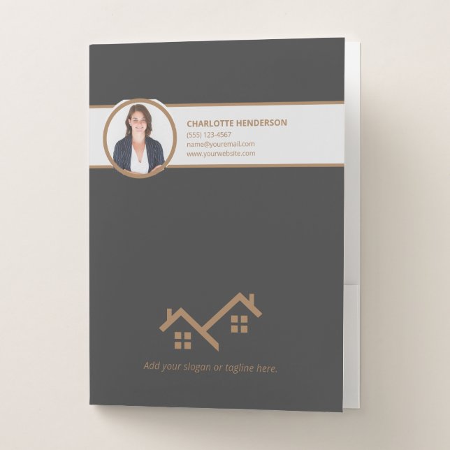 Real Estate Logo Photo Template Presentation (Front)