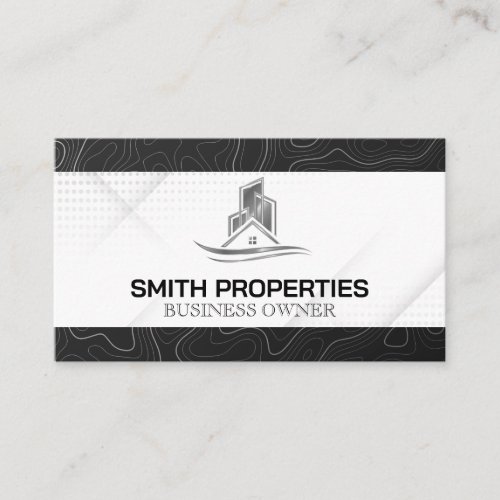 Real Estate Logo  Properties Business Card