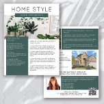 Real Estate March Newsletter Promotional Flyer<br><div class="desc">🏡 This HOME STYLE real estate marketing newsletter will raise your brand awareness and generate new leads. The modern design will catch the eye of your potential clients and let them know that you are the friendly, knowledgeable real estate agent. 📝 The template is easy to edit using the personalization...</div>
