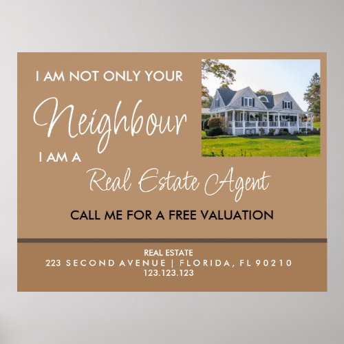 Real Estate Marketing Agent  Flyer Poster