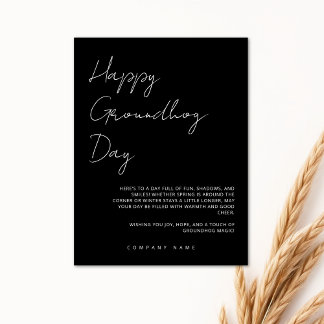 Real Estate Marketing Cient Happy Groundhog Day Postcard