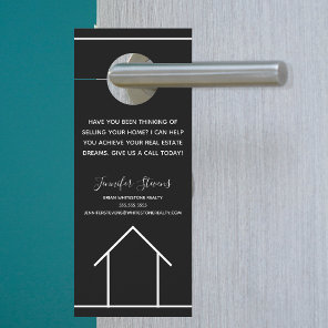 Real Estate Marketing Custom Realtor Company Door Hanger