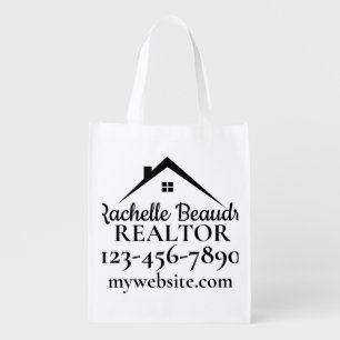 Real Estate Marketing Custom Realtor Grocery Bag