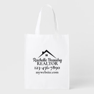 Real Estate Marketing Custom Realtor Grocery Bag