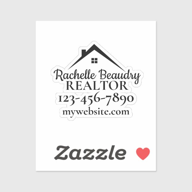 Real Estate Marketing Custom Realtor Sticker (Sheet)