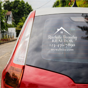 Real Estate Marketing Custom Realtor Window Cling
