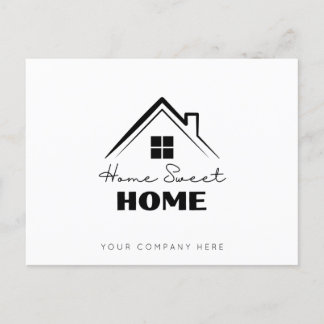 Real Estate Marketing Home Sweet Home Postcard
