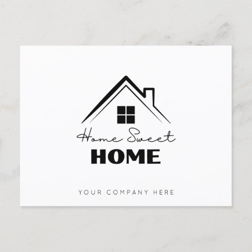 Real Estate Marketing Home Sweet Home   Postcard