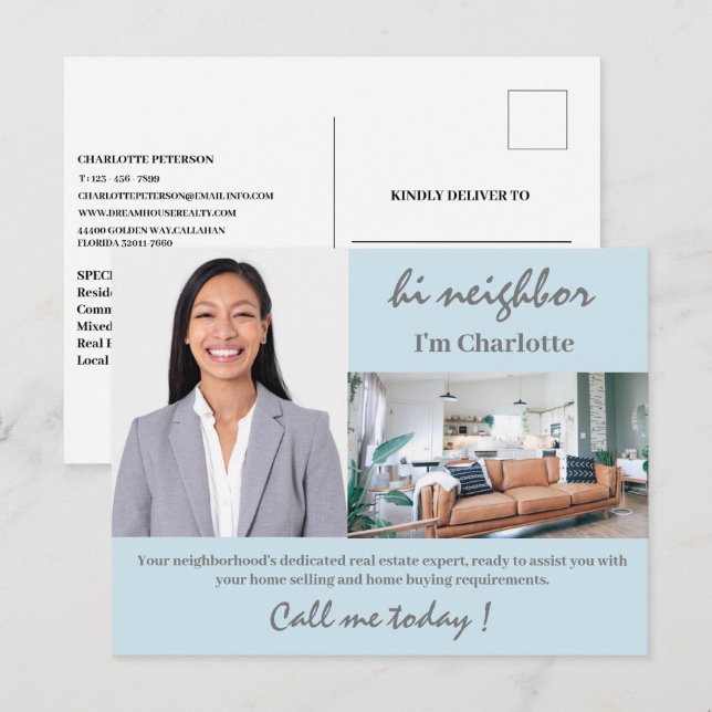 Real Estate Marketing  Postcard (Front/Back)
