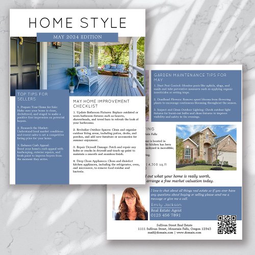 Real Estate May Newsletter Promotional Farming Flyer
