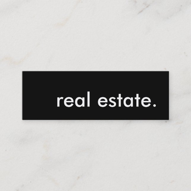 real estate. mini business card (Front)