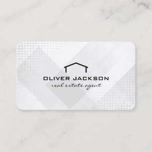 Real Estate Minimalist Logo   Properties Business Card