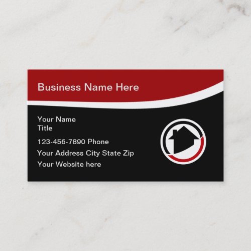 Real Estate Modern Classy Business Cards