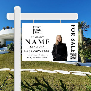 Real Estate Modern For Sale Sold White Black Sign